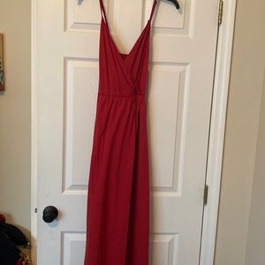 Red long dress size xl new with tags